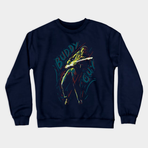 George Buddy Guy Crewneck Sweatshirt by BAJAJU